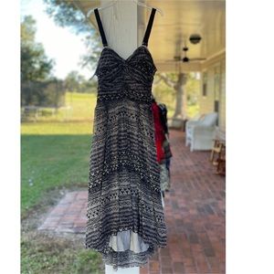 Free People Aztec Tribal High-Low Convertible Strapless Dress